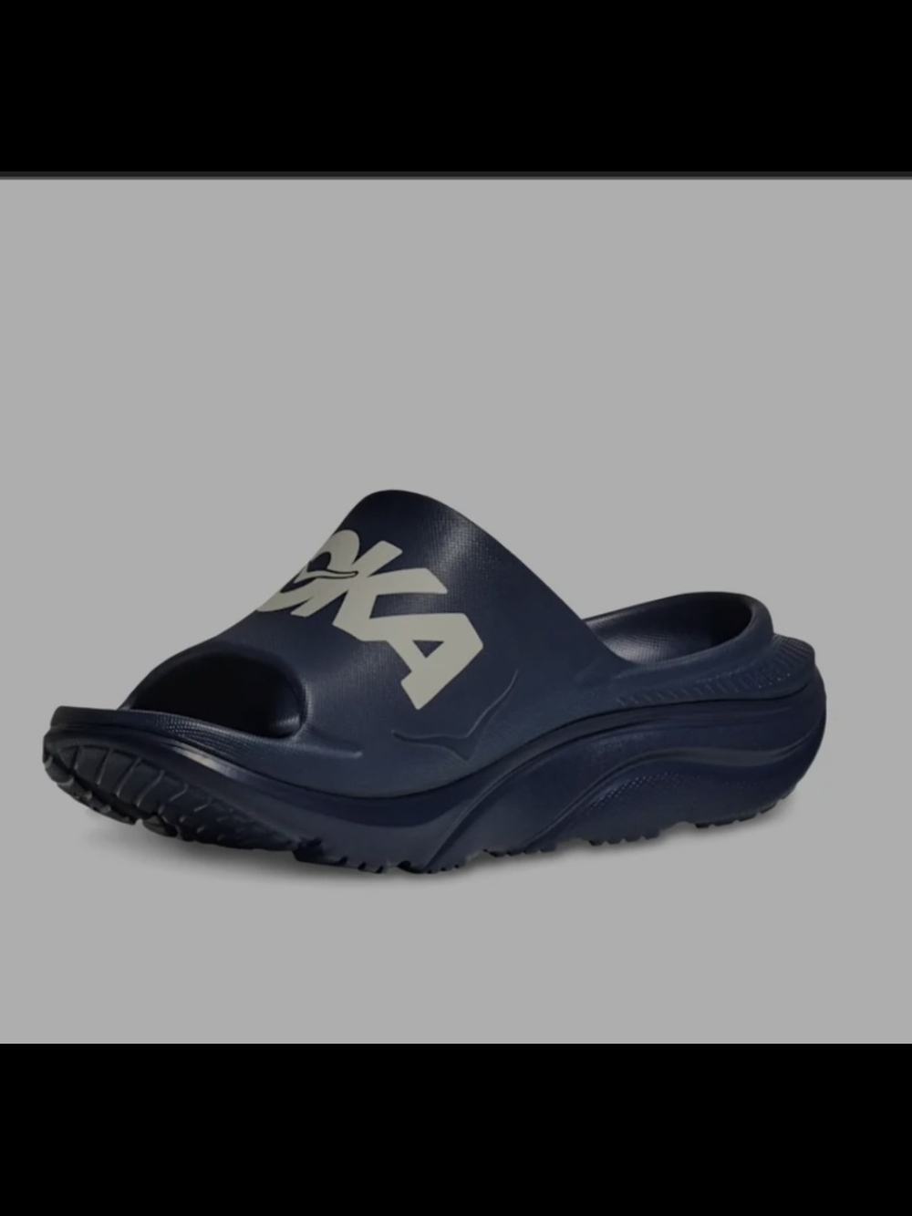 Hoka Ora Recovery Slides,Slip-on Sandals,Men's 10,Varsity Blue